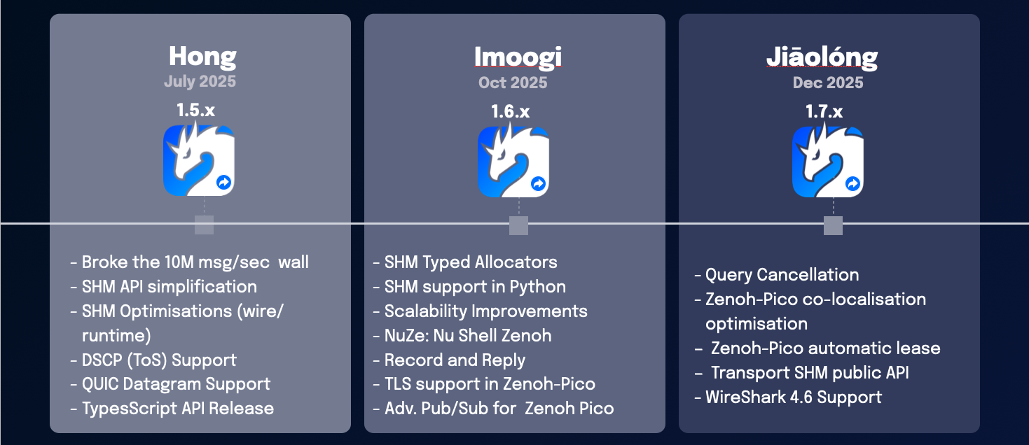 Zenoh 2025 releases summary